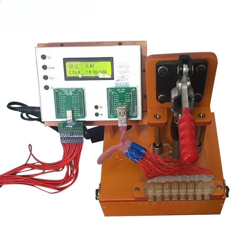 Small data cable comprehensive tester, mobile phone charging cable leakage resistance circuit short circuit detector
Small data cable comprehensive tester, mobile phone charging cable leakage resistance circuit short circuit detector