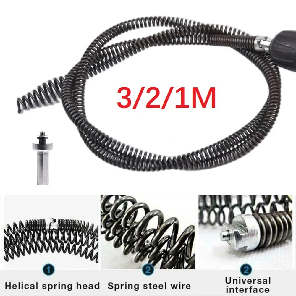 3-1M Pipe Dredging Tool Spring Pipe Sewer Pipe Unblocker 16mm Connector Bathroom Kitchen Drain Cleaner Sink Basin Pipeline Tool
3-1M Pipe Dredging Tool Spring Pipe Sewer Pipe Unblocker 16mm Connector Bathroom Kitchen Drain Cleaner Sink Basin Pipeline Tool