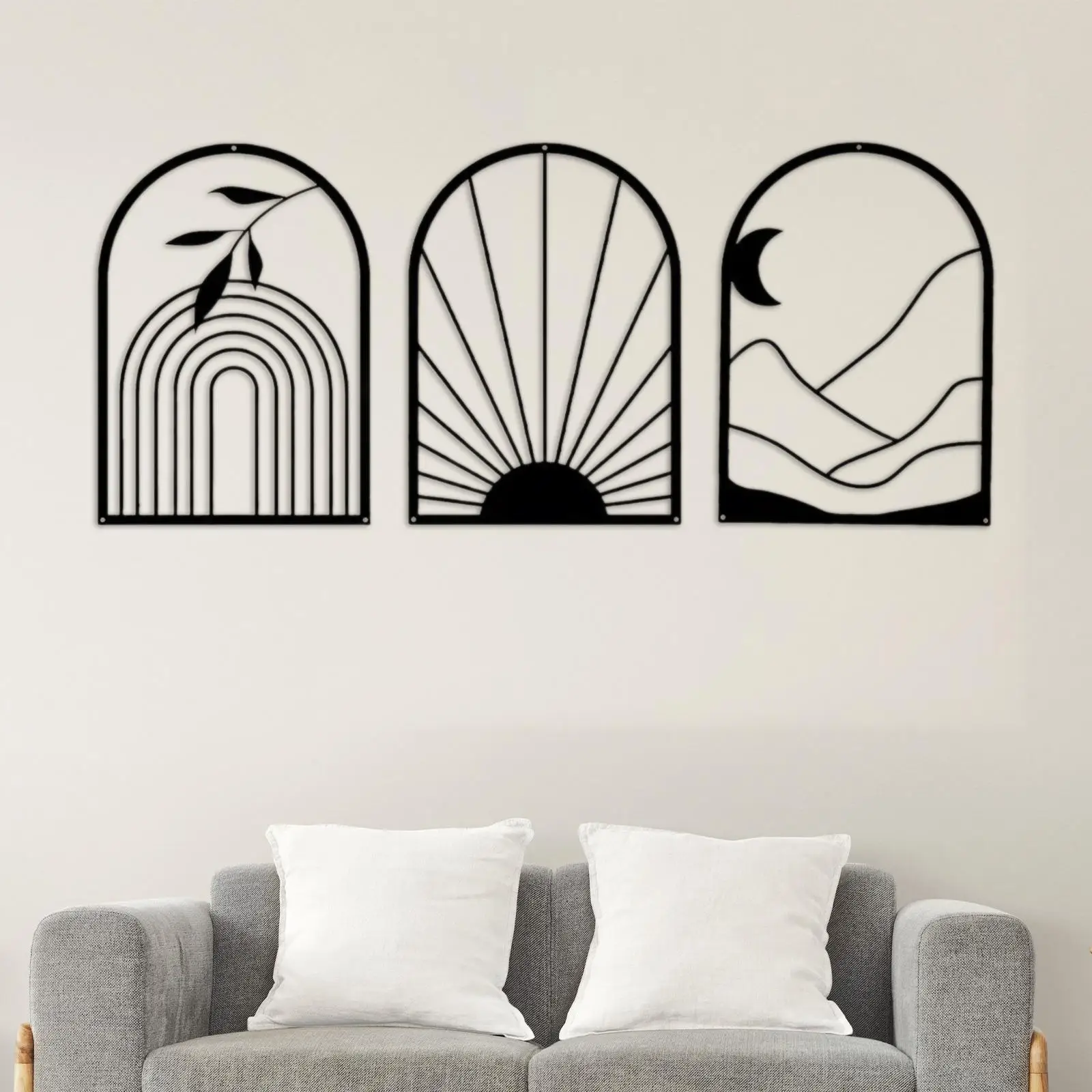 3x Boho Wall Art Decor Ornament Metal Wall Decor Wall Sculpture Leaves Sun Moon for Living Room Kitchen Home Dining Room Indoor
3x Boho Wall Art Decor Ornament Metal Wall Decor Wall Sculpture Leaves Sun Moon for Living Room Kitchen Home Dining Room Indoor