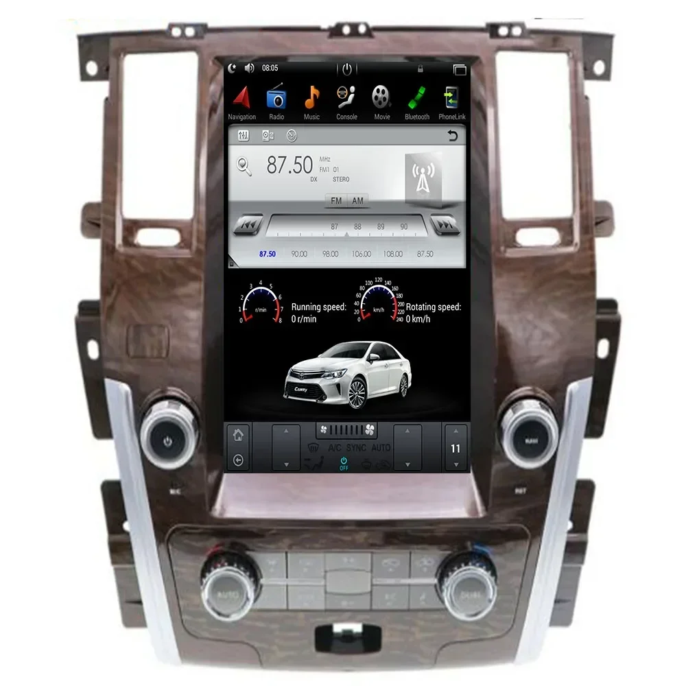 15" PX6 128GB Android Tesla Style Vetical Screen Car Radio GPS Navigation For NISSAN PATROL Y62 Car Multimedia Player Head Unit
15" PX6 128GB Android Tesla Style Vetical Screen Car Radio GPS Navigation For NISSAN PATROL Y62 Car Multimedia Player Head Unit