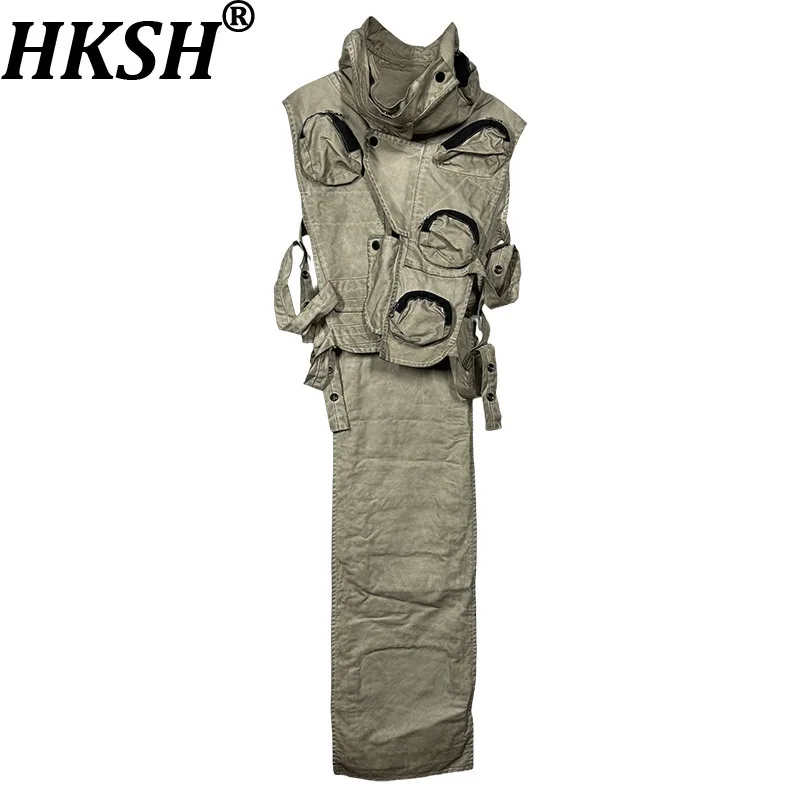 HKSH весенне-осенний мужской мусорный жилет с регулируемыми съемными карманами и принтом тай-дай, тактический жилет в стиле панк Techwear HK14155
HKSH весенне-осенний мужской мусорный жилет с регулируемыми съемными карманами и принтом тай-дай, тактический жилет в стиле панк Techwear HK14155