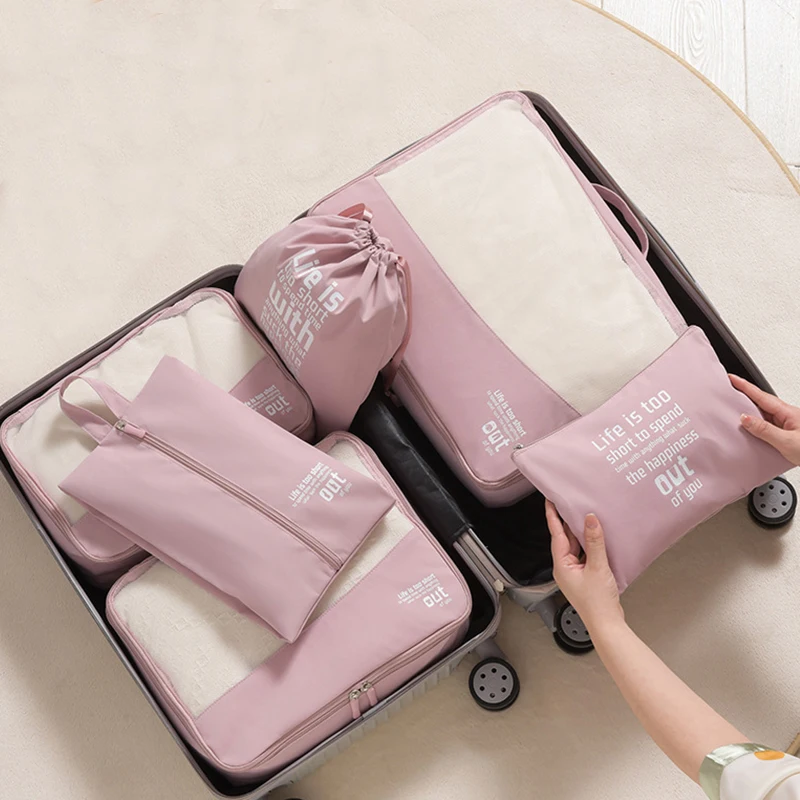 6pcs Travel Organizer Pouch Suitcase Washable Packing Cube High Quality Luggage Organizer Portable Clothes Pouch Bag Lightweight
6pcs Travel Organizer Pouch Suitcase Washable Packing Cube High Quality Luggage Organizer Portable Clothes Pouch Bag Lightweight