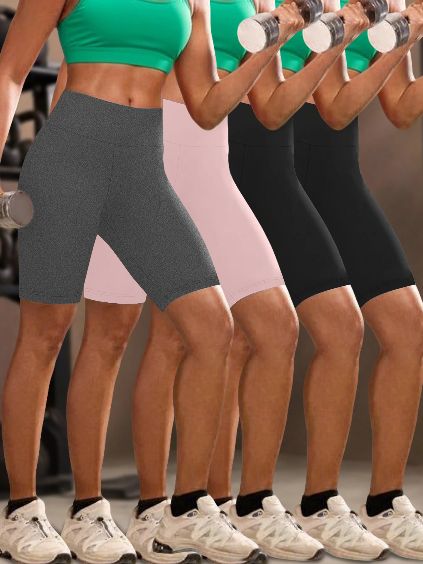 4 pack Women's High Waisted Biker Shorts Super Soft Tummy Control No See Through Workout Yoga Running Athletic Gym Fitness
4 pack Women's High Waisted Biker Shorts Super Soft Tummy Control No See Through Workout Yoga Running Athletic Gym Fitness