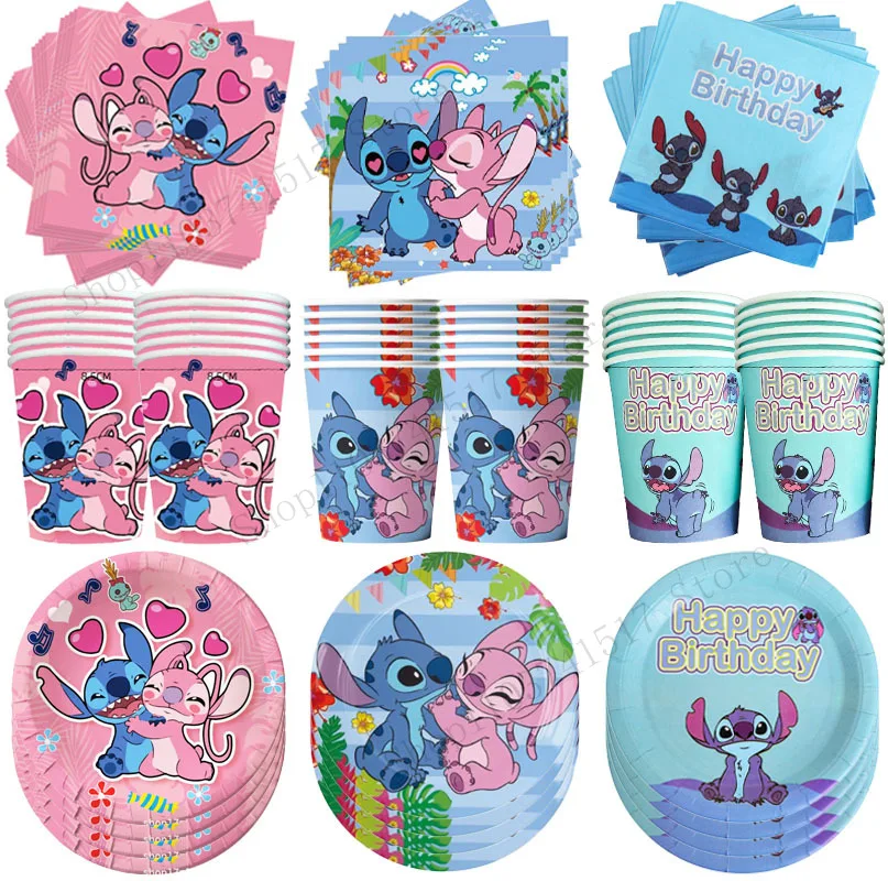 Stitch Angel Happy Birthday Party Decoration Kids Tableware Tablecloth Cup Plate Napkin Balloons Baby Shower Supplies Gifts
Stitch Angel Happy Birthday Party Decoration Kids Tableware Tablecloth Cup Plate Napkin Balloons Baby Shower Supplies Gifts