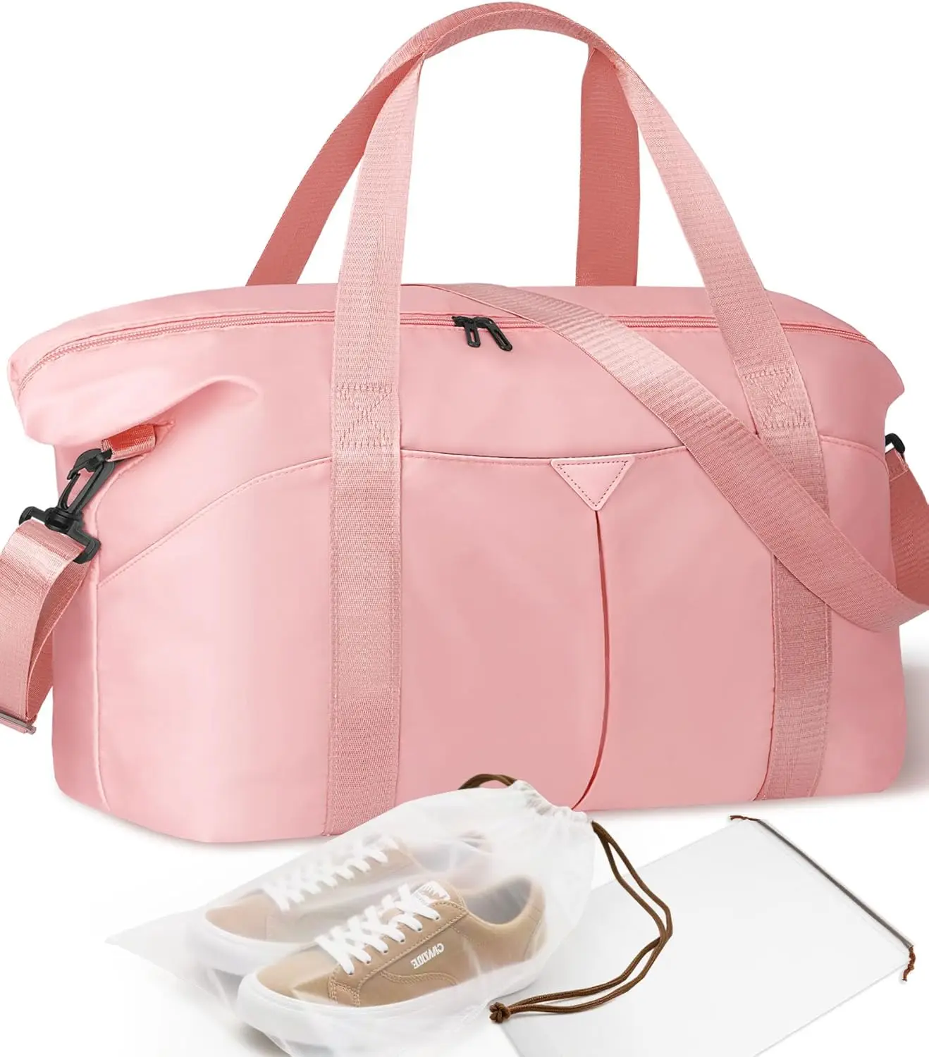 Versatile Travel Duffel Bag with Trolley Sleeve, Waterproof Pocket for Gym and Hospital Use in Pink
Versatile Travel Duffel Bag with Trolley Sleeve, Waterproof Pocket for Gym and Hospital Use in Pink