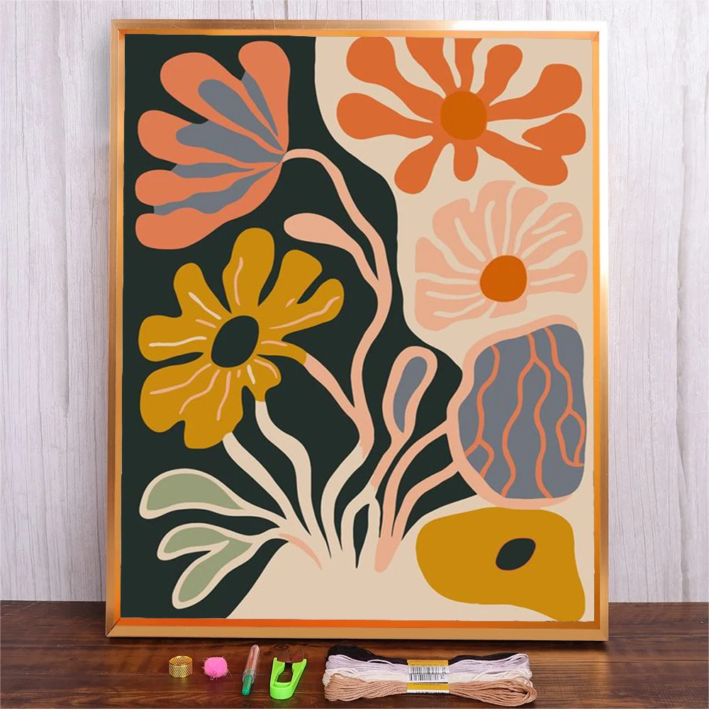 Beauty Pattern Full Printing Cross Stitch DMC Threads Cross-Stitch Kit 11CT Needlework Embroidery Kit Abstract Flowers Crafts
Beauty Pattern Full Printing Cross Stitch DMC Threads Cross-Stitch Kit 11CT Needlework Embroidery Kit Abstract Flowers Crafts