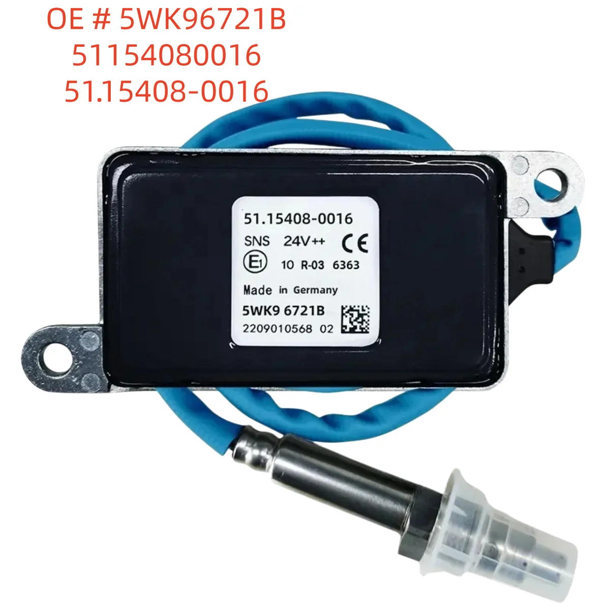 High quality Brand New 24V 5WK96721B 51154080016 51.15408-0016 Nitrogen Oxide NOx Sensor For MAN
High quality Brand New 24V 5WK96721B 51154080016 51.15408-0016 Nitrogen Oxide NOx Sensor For MAN