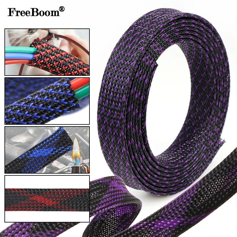 PET Insulated Cable Sleeve Expandable Sheath 2 4 6 8 10 12 14 16 20 25 30 40mm Protect Wire Wrap High Density Braided Sleeving
PET Insulated Cable Sleeve Expandable Sheath 2 4 6 8 10 12 14 16 20 25 30 40mm Protect Wire Wrap High Density Braided Sleeving