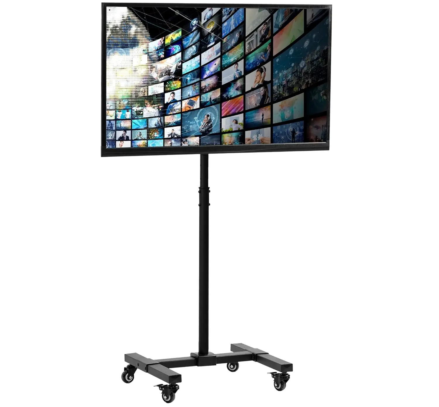 Mobile TV Display Stand For 13 To 42 Inch LED LCD Flat Panel Screens, Rolling Floor Stand Height Adjustable Mount, Customized
Mobile TV Display Stand For 13 To 42 Inch LED LCD Flat Panel Screens, Rolling Floor Stand Height Adjustable Mount, Customized