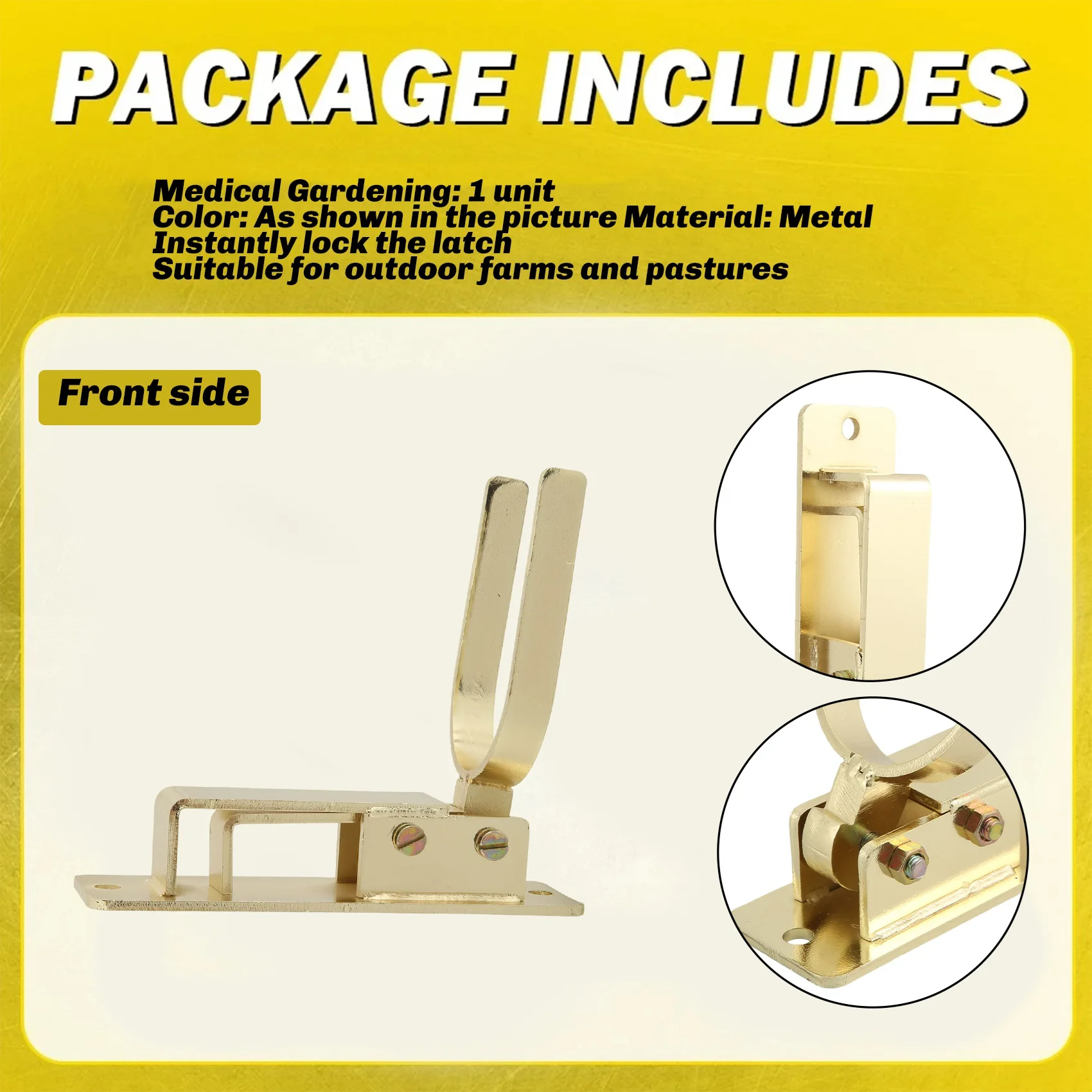 Механизм мгновенной блокировки SDFC-One-Hand Heavy-Duty для ворот с пружинным механизмом, автоматический, для ферм, ранчо и дворов.
Механизм мгновенной блокировки SDFC-One-Hand Heavy-Duty для ворот с пружинным механизмом, автоматический, для ферм, ранчо и дворов.