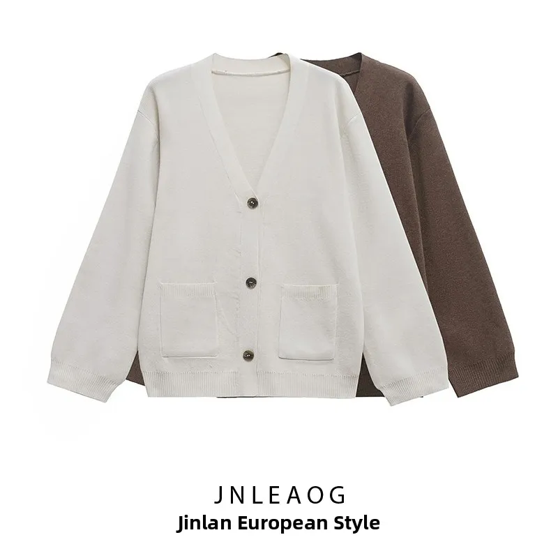 Модный вязаный открытый кардиган, универсальный кардиган из полиэфирного волокна, длинный свеч, V-Ne, пуговицы, чистый цвет, осеннее новое поступление для...
Модный вязаный открытый кардиган, универсальный кардиган из полиэфирного волокна, длинный свеч, V-Ne, пуговицы, чистый цвет, осеннее новое поступление для...