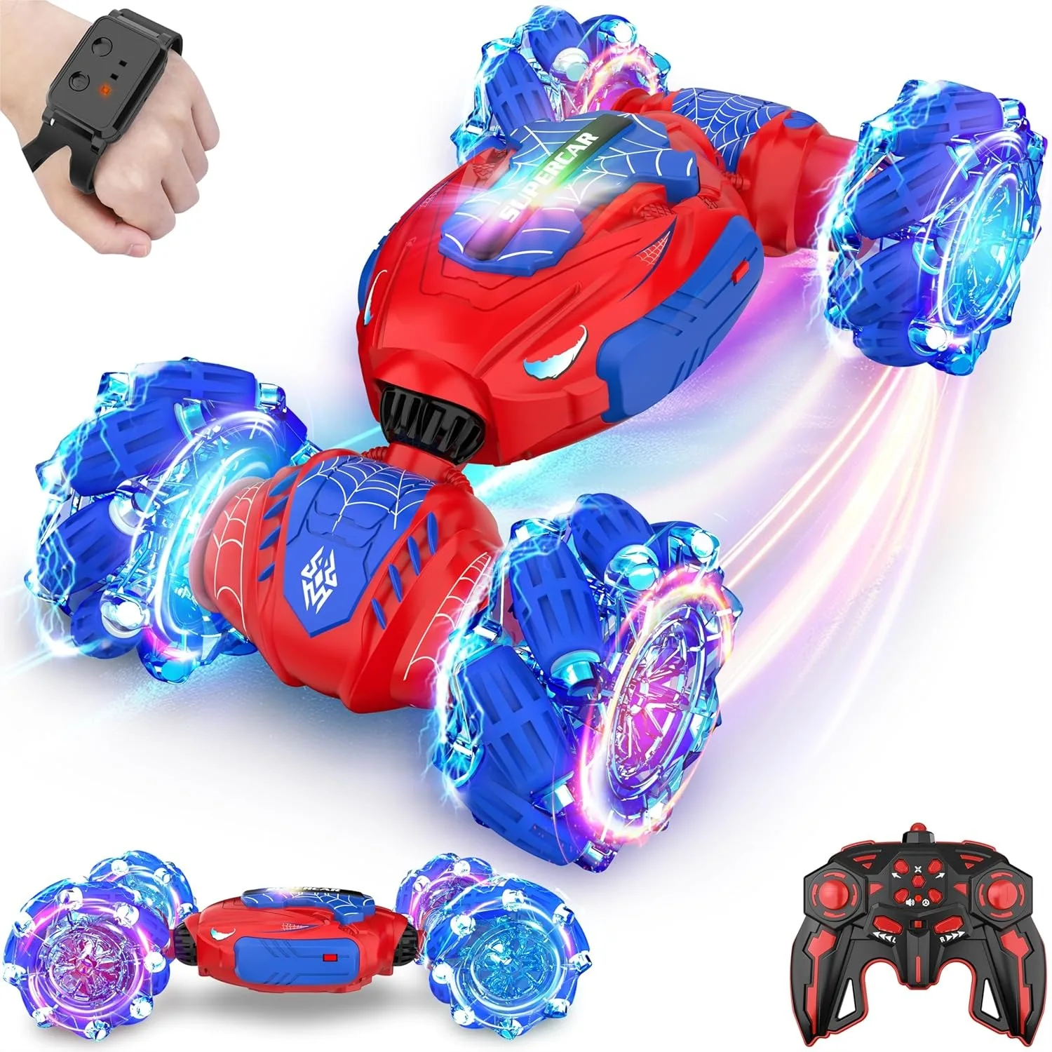 Remote Control Car, Gesture Sensing RC Stunt Car 4WD 2.4GHz Off Road Twister for Kids Boys Girls Gift Age 8-12
Remote Control Car, Gesture Sensing RC Stunt Car 4WD 2.4GHz Off Road Twister for Kids Boys Girls Gift Age 8-12