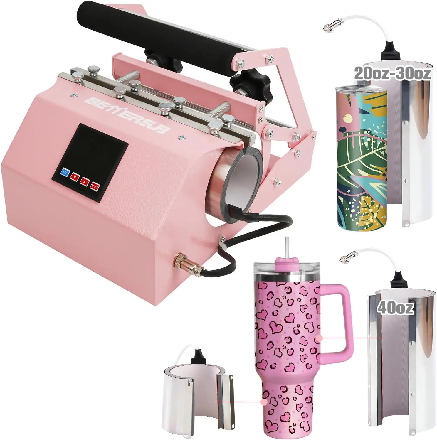 3in1 Tumbler Heat Press Machine for 40oz 30oz 20oz 16oz Straight Skinny Tumblers, 11oz 15oz 16oz Mug Heat Transfer
3in1 Tumbler Heat Press Machine for 40oz 30oz 20oz 16oz Straight Skinny Tumblers, 11oz 15oz 16oz Mug Heat Transfer