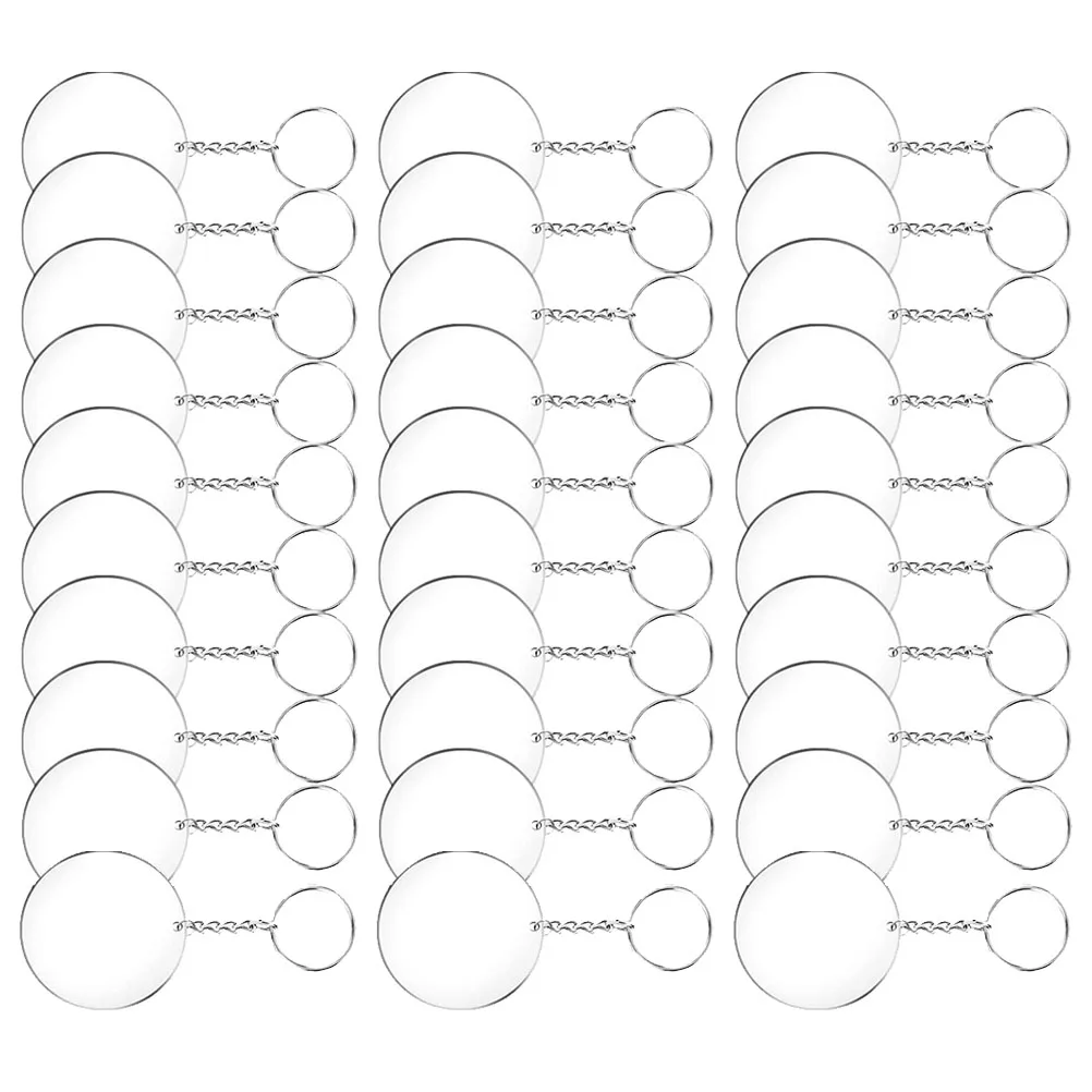 36pcs Acrylic Keychain Blanks Round Discs Clear DIY Key Ring Holder Gifts Fashion Accessories Creative Pendants
36pcs Acrylic Keychain Blanks Round Discs Clear DIY Key Ring Holder Gifts Fashion Accessories Creative Pendants