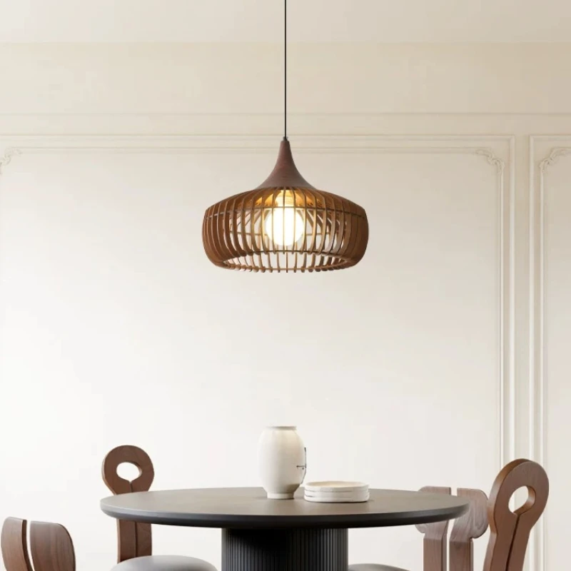Modern Walnut Color Log Style Pendant Light Bedroom Living Room Dining Table Bar Study Designer Birdcage Home Decor Hanging Lamp
Modern Walnut Color Log Style Pendant Light Bedroom Living Room Dining Table Bar Study Designer Birdcage Home Decor Hanging Lamp