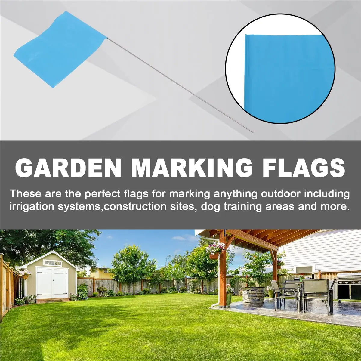 maiABIY Marking Flags Marker Flags for Lawn 30 Pack, PVC Small Flags,Marking Flags Lawn Flags, Garden Flags,Survey Flags,Blue
maiABIY Marking Flags Marker Flags for Lawn 30 Pack, PVC Small Flags,Marking Flags Lawn Flags, Garden Flags,Survey Flags,Blue
