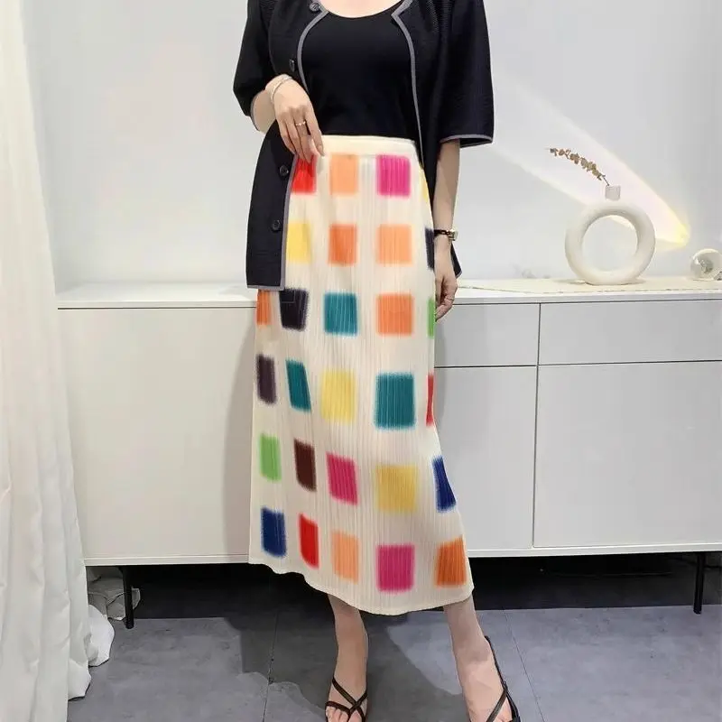 Fashion Plaid Pleated Skirt Women High Waist Slim Fit Mid Skirts Stretch Loose Design Trendy Clothes Elastic Waist Skirt New
Fashion Plaid Pleated Skirt Women High Waist Slim Fit Mid Skirts Stretch Loose Design Trendy Clothes Elastic Waist Skirt New