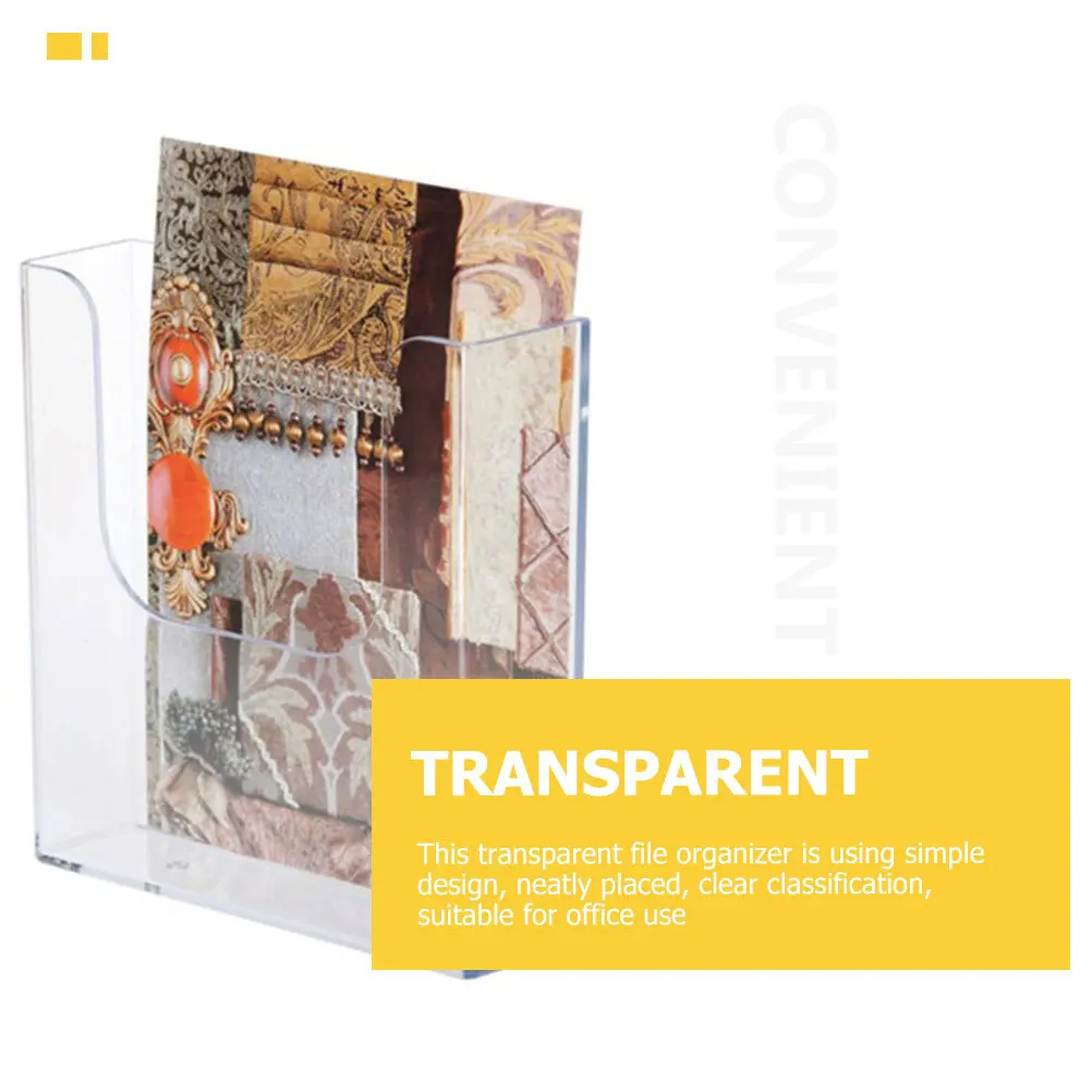 1pcs Transparent Organizer Clear Desk File Holder For Office Use Magazine Stand Brochures Holder Document Storage Vertical File
1pcs Transparent Organizer Clear Desk File Holder For Office Use Magazine Stand Brochures Holder Document Storage Vertical File