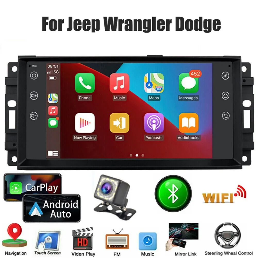 Car Navigation Player for Carplay/Android Auto 7 Inch Android 13 Bluetooth Automobile Music Player Compatible for Wrangler
Car Navigation Player for Carplay/Android Auto 7 Inch Android 13 Bluetooth Automobile Music Player Compatible for Wrangler