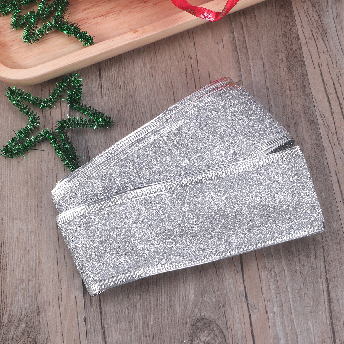 PRETYZOOM Sheer Glitter Ribbon 1 Inch Christmas Tree Decoration Holiday Crafts Metallic Xmas Band Household Decor
PRETYZOOM Sheer Glitter Ribbon 1 Inch Christmas Tree Decoration Holiday Crafts Metallic Xmas Band Household Decor