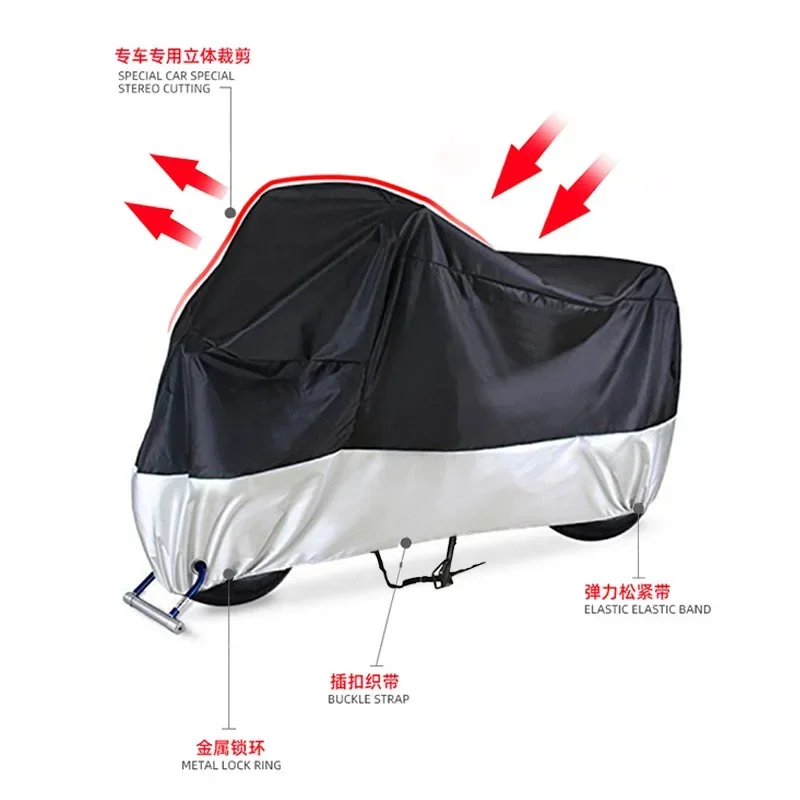 Heavy-Duty Motorcycle Cover All-Season Protection Against Rain Sun and Dust 190T Tear-Resistant Fabric for Scooters Motorbikes
Heavy-Duty Motorcycle Cover All-Season Protection Against Rain Sun and Dust 190T Tear-Resistant Fabric for Scooters Motorbikes