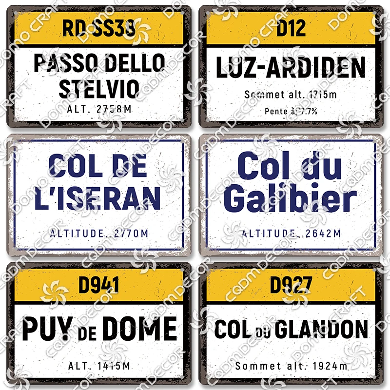 Mountain Altitude Poster Metal Tin Signs Col De La Madeleine Hautacam Metal Plate Wall Decor Club Pub Living Room Home
Mountain Altitude Poster Metal Tin Signs Col De La Madeleine Hautacam Metal Plate Wall Decor Club Pub Living Room Home