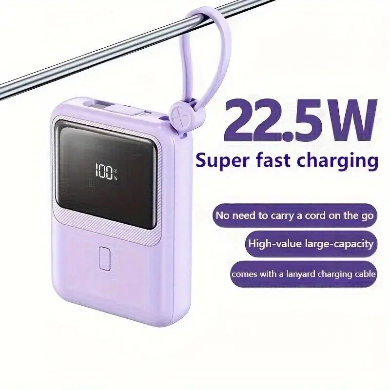 Mini Fast Charging Power Bank 20W Bidirectional 10000mAh Compact and Suitable for iPhone 13 14 15 Samsung Mobile Power Supply
Mini Fast Charging Power Bank 20W Bidirectional 10000mAh Compact and Suitable for iPhone 13 14 15 Samsung Mobile Power Supply