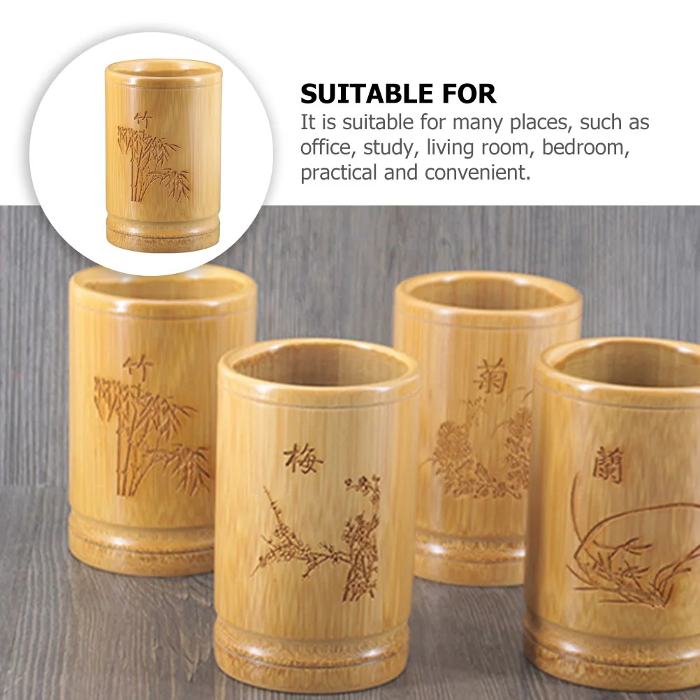 Bamboo Pen Holder Stationery Storage Chinese Style Retro Desktop Organizer Creative Office Study Room Decor Item Pen
Bamboo Pen Holder Stationery Storage Chinese Style Retro Desktop Organizer Creative Office Study Room Decor Item Pen