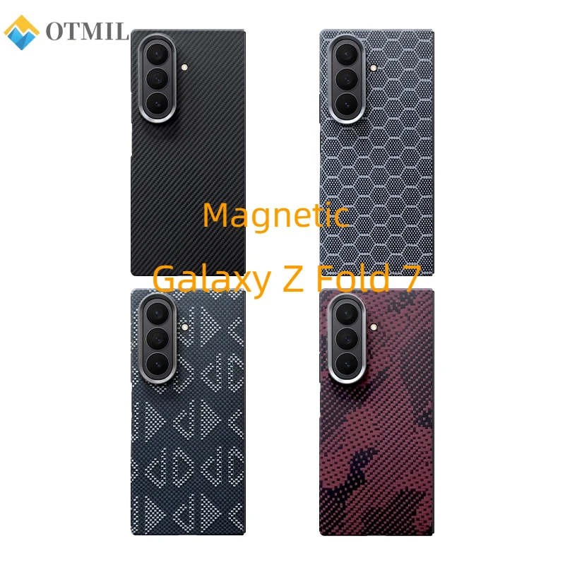 New Carbon Fiber Aramid Magnetic Case For Samsung Galaxy Z Fold 7 For Magsafe Case Magnetic Shell Cover Mobile Phone Accessories
New Carbon Fiber Aramid Magnetic Case For Samsung Galaxy Z Fold 7 For Magsafe Case Magnetic Shell Cover Mobile Phone Accessories