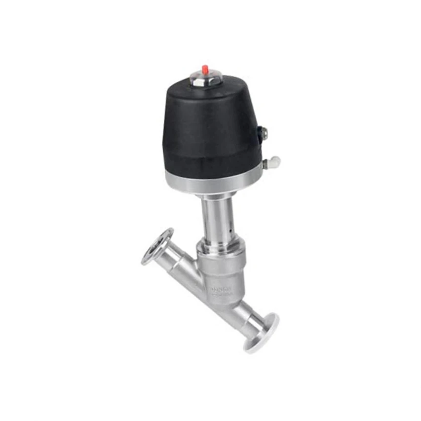 DONJOY Factory Sale Sanitary High Quality SS316L Stainless Steel 1" Pneumatic Angle Seat Valve Angle Seat Valves
DONJOY Factory Sale Sanitary High Quality SS316L Stainless Steel 1" Pneumatic Angle Seat Valve Angle Seat Valves