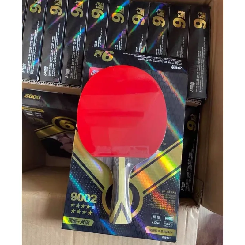 DHS H9002 Malong Professional Table Tennis Racket 9-Star 5-Ply Wood 2-ALC Offense Ping Pong Racket with Hurricane Sticky Rubber
DHS H9002 Malong Professional Table Tennis Racket 9-Star 5-Ply Wood 2-ALC Offense Ping Pong Racket with Hurricane Sticky Rubber