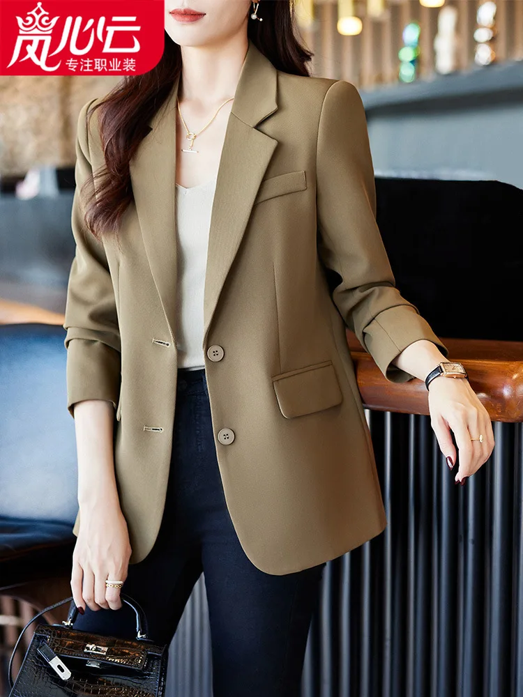 Women's Casual Temperament Small Suit Blazer Business Suit Women's Clothing2024Early Spring Double Breasted Suit8826
Women's Casual Temperament Small Suit Blazer Business Suit Women's Clothing2024Early Spring Double Breasted Suit8826
