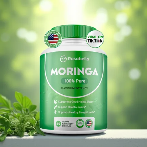 Pure Nutrient MORINGA CAPSULE- MORINGA SUPPLEMENT - Rich Moringa Powder - Support Energy, Skin Health, Gut Health, Antioxidants