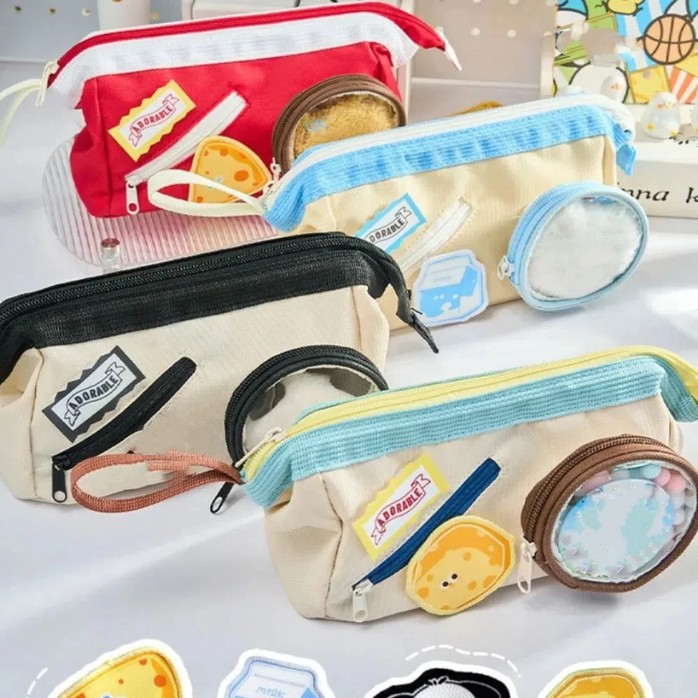 Cute Handle Stationery Storage Bag Double Layer Removable Itabag Pencil Case Multiple Pockets Multi-function Stationery Box
Cute Handle Stationery Storage Bag Double Layer Removable Itabag Pencil Case Multiple Pockets Multi-function Stationery Box