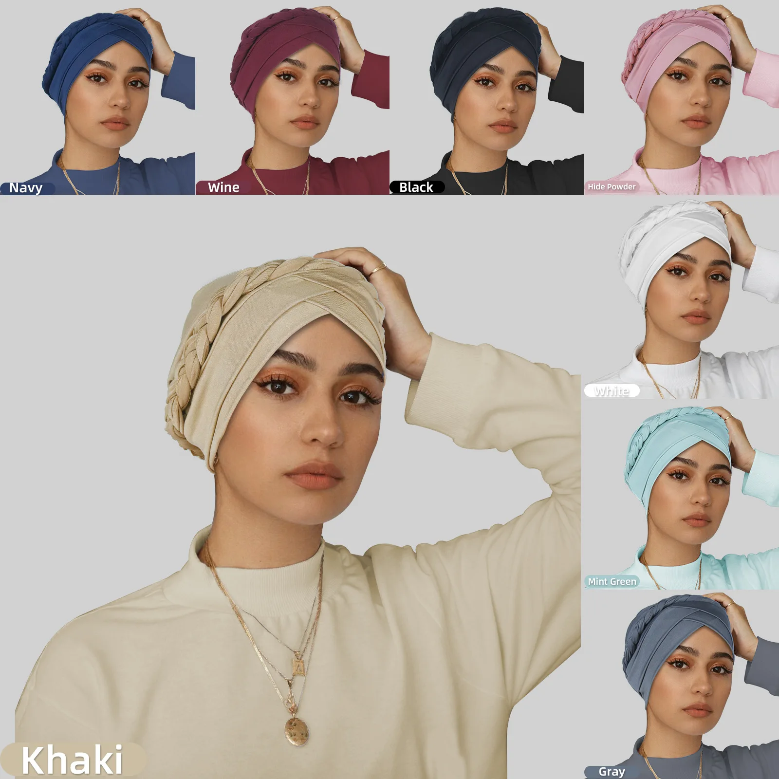 Muslim Women Hijab Inner Hat Braids Turban Chemo Cap Forehead Cross Bonnet Hair Loss Bandanas Indian Hat Headscarf Head Wraps
Muslim Women Hijab Inner Hat Braids Turban Chemo Cap Forehead Cross Bonnet Hair Loss Bandanas Indian Hat Headscarf Head Wraps
