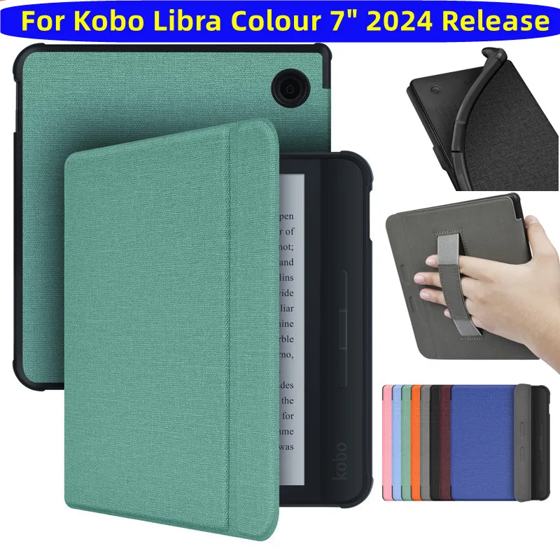 With HandStrap Case for Kobo Libra Colour Color 7" 2024 Release N428 Ebook Slim Lightweight Auto Wake/Sleep Cover Folio Cases
With HandStrap Case for Kobo Libra Colour Color 7" 2024 Release N428 Ebook Slim Lightweight Auto Wake/Sleep Cover Folio Cases