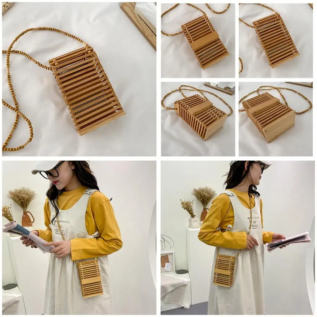 X90D Бамбуковые сумки-мессенджеры Натуральные летние пляжные мини-кошельки Мини-сумки через плечо
X90D Бамбуковые сумки-мессенджеры Натуральные летние пляжные мини-кошельки Мини-сумки через плечо