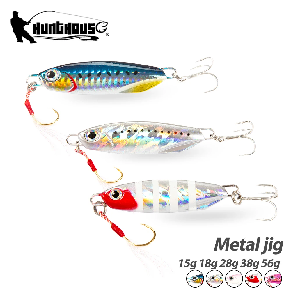 Hunthouse Metal Jig Micro Fishing Lure Slow Deep Sinking Hard Bait Cast Jigging Spoon 28g 38g Tiny Saltwater Seabass Fish Tackle
Hunthouse Metal Jig Micro Fishing Lure Slow Deep Sinking Hard Bait Cast Jigging Spoon 28g 38g Tiny Saltwater Seabass Fish Tackle