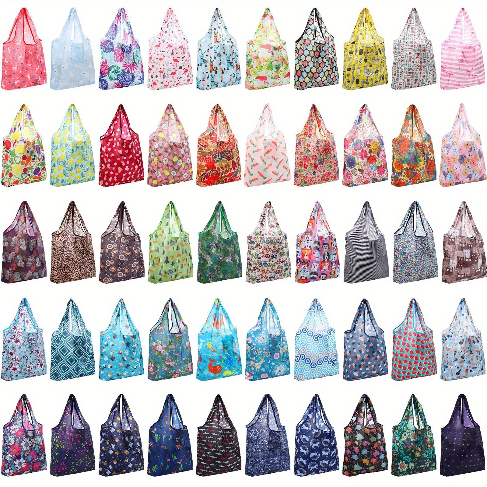 50 Pack Reusable Grocery Bags Foldable Shopping Bags Bulk Washable Grocery Tote with Carry Pouch for Groceries(Classic)
50 Pack Reusable Grocery Bags Foldable Shopping Bags Bulk Washable Grocery Tote with Carry Pouch for Groceries(Classic)