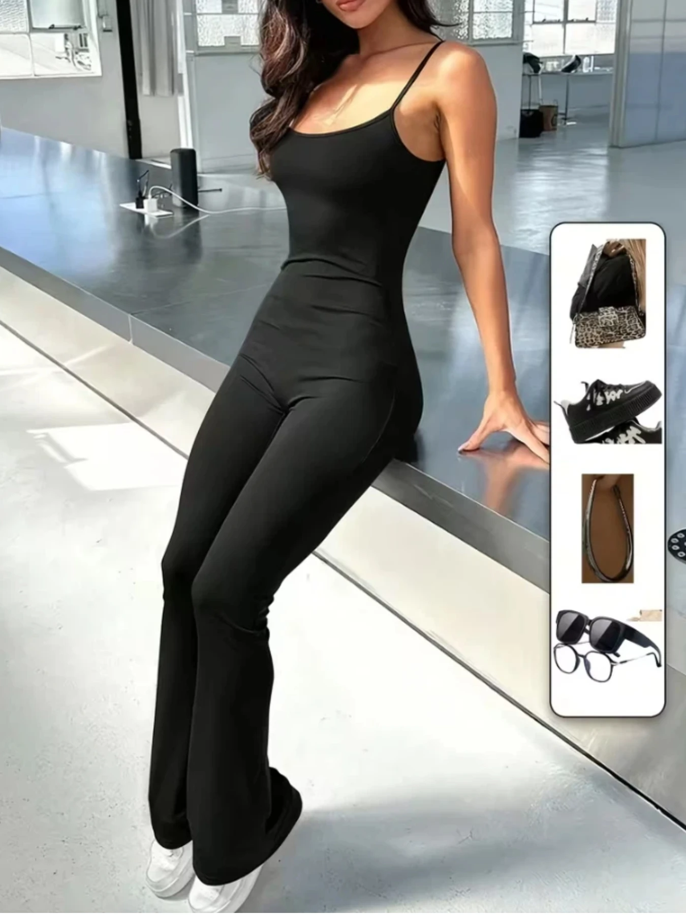 Elegant Solid Color Sleeveless Strap Long Trousers Romper Slimming Soft Skin-friendly Fitted One-Piece Fashionable Bell Bottoms
Elegant Solid Color Sleeveless Strap Long Trousers Romper Slimming Soft Skin-friendly Fitted One-Piece Fashionable Bell Bottoms