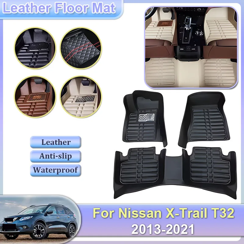 For Nissan X-Trail Rogue T32 XTrail 2013~2021 Car Floor Mat Leather Panel Liner Covers Custom Foot Parts Rug Interior Accessorie
For Nissan X-Trail Rogue T32 XTrail 2013~2021 Car Floor Mat Leather Panel Liner Covers Custom Foot Parts Rug Interior Accessorie