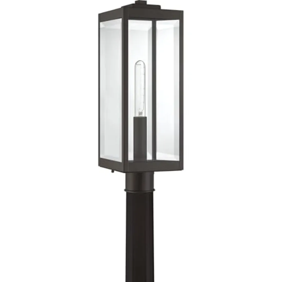 Westover Outdoor Post Lantern, 21.25 Inch 1-Light Western Bronze Modern Lamp Post, Clear Beveled Glass, Outside Pole Light for
Westover Outdoor Post Lantern, 21.25 Inch 1-Light Western Bronze Modern Lamp Post, Clear Beveled Glass, Outside Pole Light for