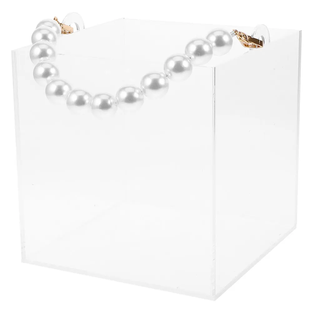 Clear Acrylic Wedding Favor Box Pearl Handle Square Transparent Present Box Bridesmaid Proposal Party Favors Jewelry Storage
Clear Acrylic Wedding Favor Box Pearl Handle Square Transparent Present Box Bridesmaid Proposal Party Favors Jewelry Storage