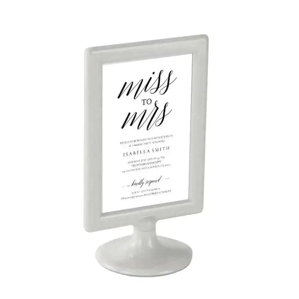 A6 Photo Frame Menu Frame 10x15cm Pictures Telaio Menu Holder Stand Picture Frame Foto Frame Desk Sign Label Holder Stand Rack
A6 Photo Frame Menu Frame 10x15cm Pictures Telaio Menu Holder Stand Picture Frame Foto Frame Desk Sign Label Holder Stand Rack