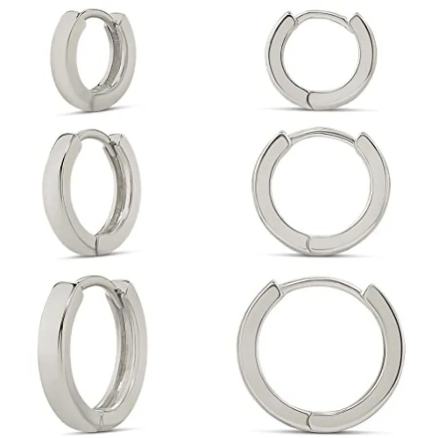 14K Gold or Sterling Plated Hoop Set
14K Gold or Sterling Plated Hoop Set