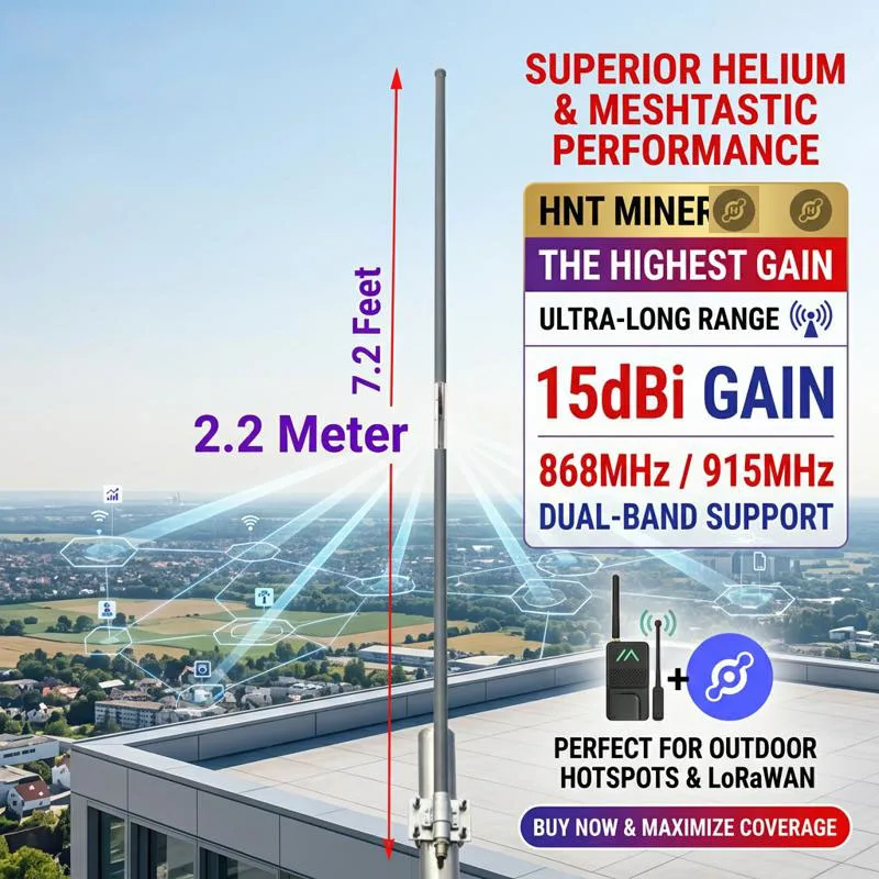 868mhz 915MHz 923mhz LoRa 15dbi Omni Hotspot Antenna,Meshtastic,LoRaWAN Gateway Outdoor Fiberglass High Gain for Signal Enhance
868mhz 915MHz 923mhz LoRa 15dbi Omni Hotspot Antenna,Meshtastic,LoRaWAN Gateway Outdoor Fiberglass High Gain for Signal Enhance