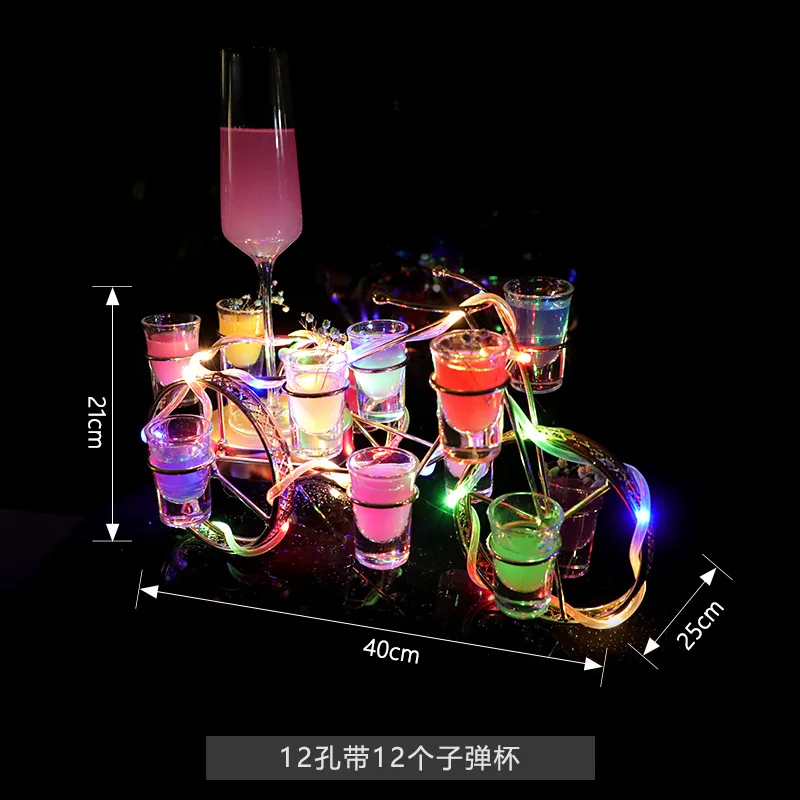 Bar KTV bicycle luminous cup holder night clubs Cocktail bullet cup LED rechargeable metal cup holder
Bar KTV bicycle luminous cup holder night clubs Cocktail bullet cup LED rechargeable metal cup holder