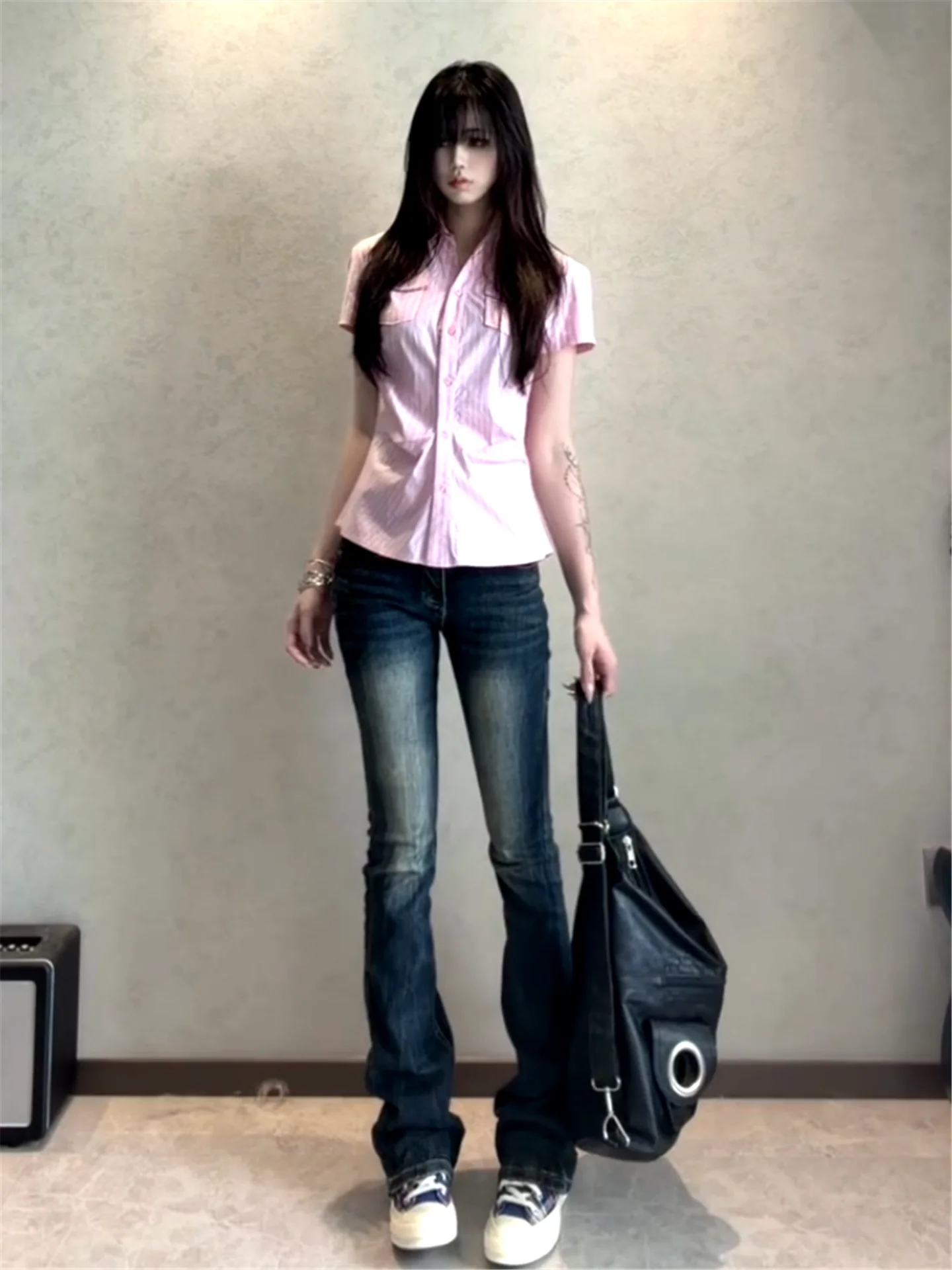 American Vintage Low Waist Flared Jeans Women's Spring Summer Slimming Long Floor-Length Pants Sexy Girl Style Soft Cotton
American Vintage Low Waist Flared Jeans Women's Spring Summer Slimming Long Floor-Length Pants Sexy Girl Style Soft Cotton