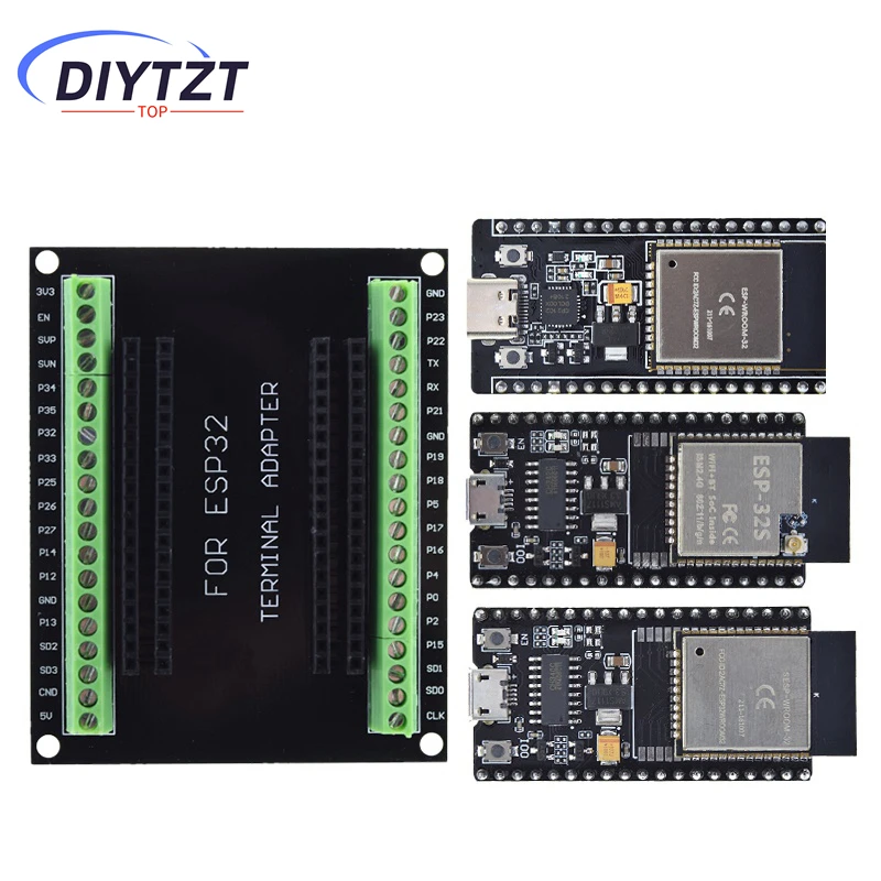ESP32 Development Board ESP-32S NodeMCU-32S MICRO/TYPE-C Wireless Module WiFi+Bluetooth ESP-WROOM-32 IOT Expansion Board
ESP32 Development Board ESP-32S NodeMCU-32S MICRO/TYPE-C Wireless Module WiFi+Bluetooth ESP-WROOM-32 IOT Expansion Board