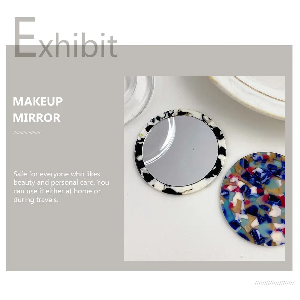 2Pcs Small Rounded Portable Makeup Mirrors Lightweight Exquisite Mirrors Convenient for Travel Home and Outdoor Use
2Pcs Small Rounded Portable Makeup Mirrors Lightweight Exquisite Mirrors Convenient for Travel Home and Outdoor Use